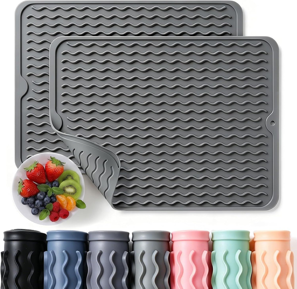 food-grade bpa-free silicone construction, waterproof and durable