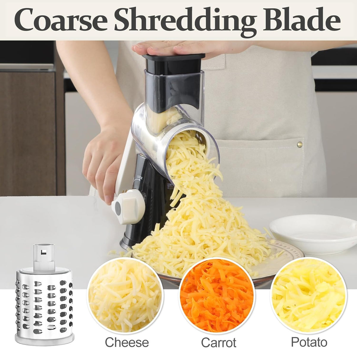 food-grade materials with rust-resistant stainless steel blades