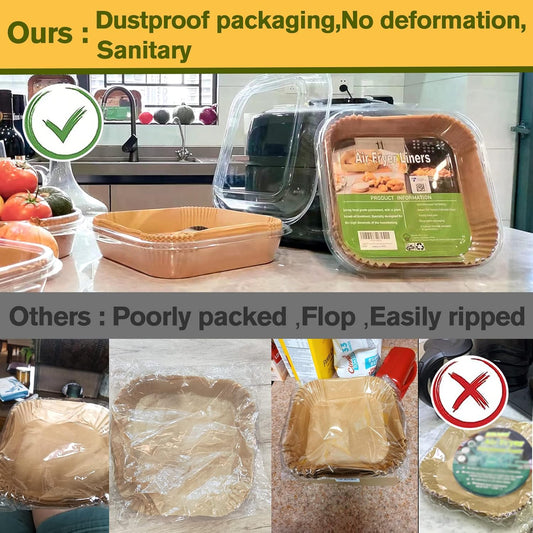 food-grade parchment with plant-based oil treatment, unbleached raw wood pulp
