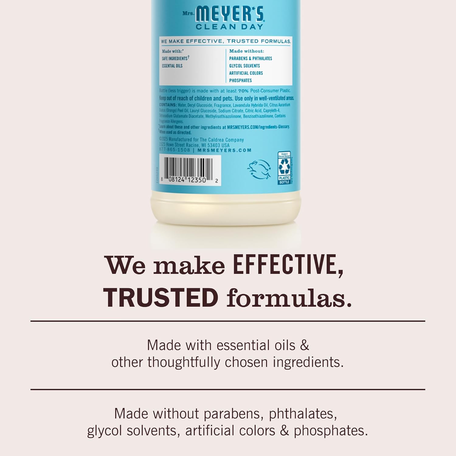 formulated without parabens, phthalates, glycol solvents, phosphates, or artificial colors