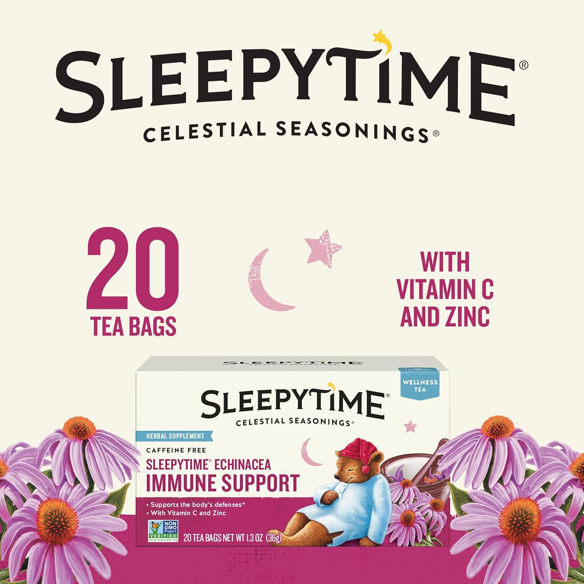 fortified with added vitamin c and zinc for immune support
