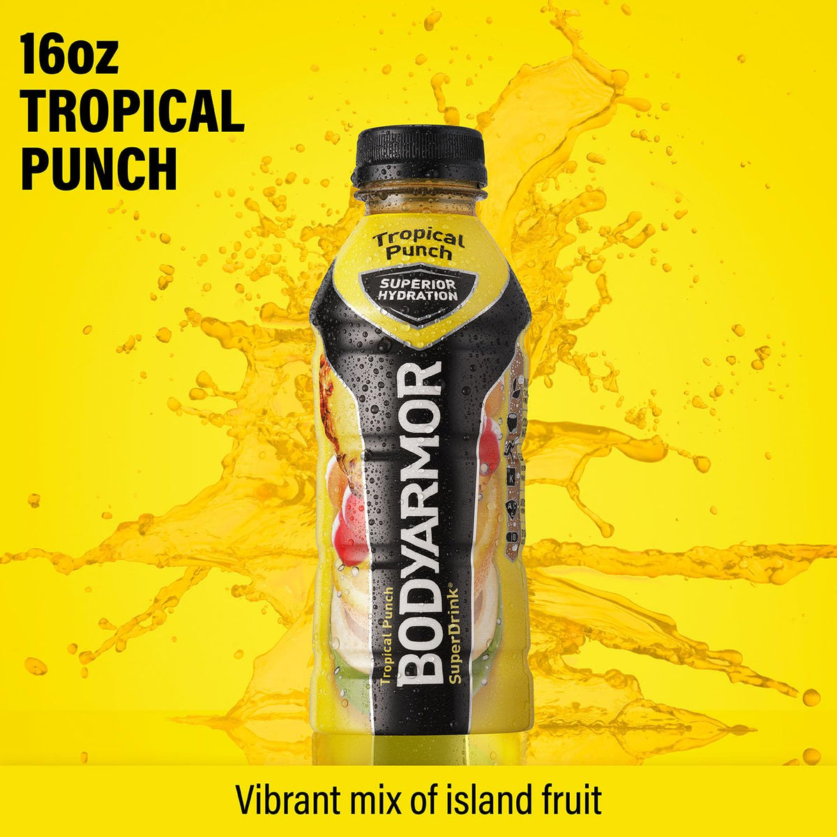 fortified with eight added vitamins (c, b5, b3, e, b6, a, b9, b12)