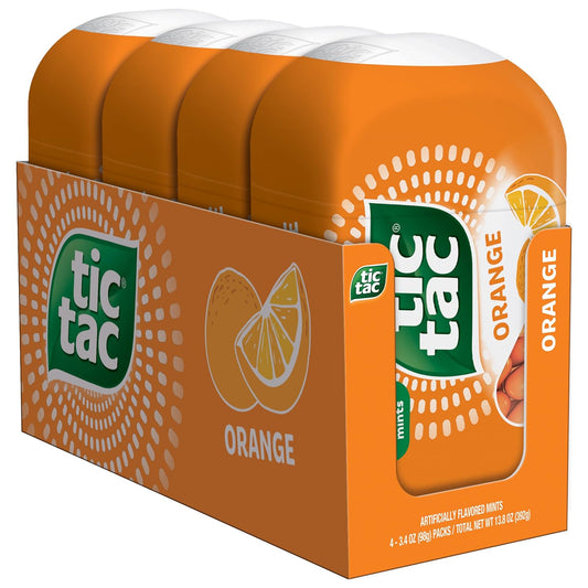 four 3.4 oz portable bottles, 200 mints total
