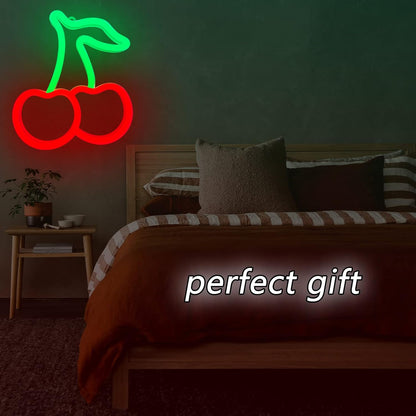 four color variants: green+red, green+pink, red, red cherries
