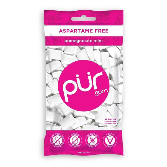 four-flavor variety pack: peppermint, pomegranate mint, spearmint, wintergreen