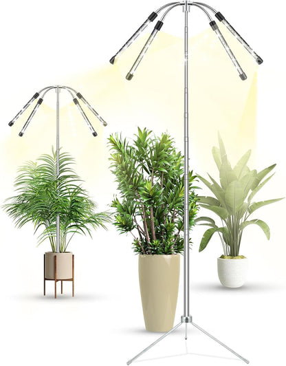 four-head led configuration for wide plant coverage