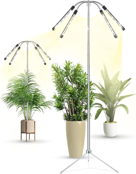 four-head led configuration for wide plant coverage