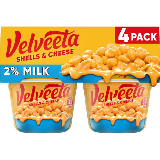 four-pack of 2.19 oz single-serve microwaveable cups