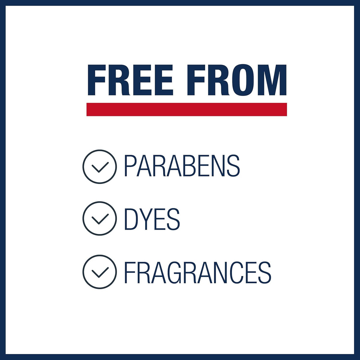 fragrance-free and paraben-free formulation