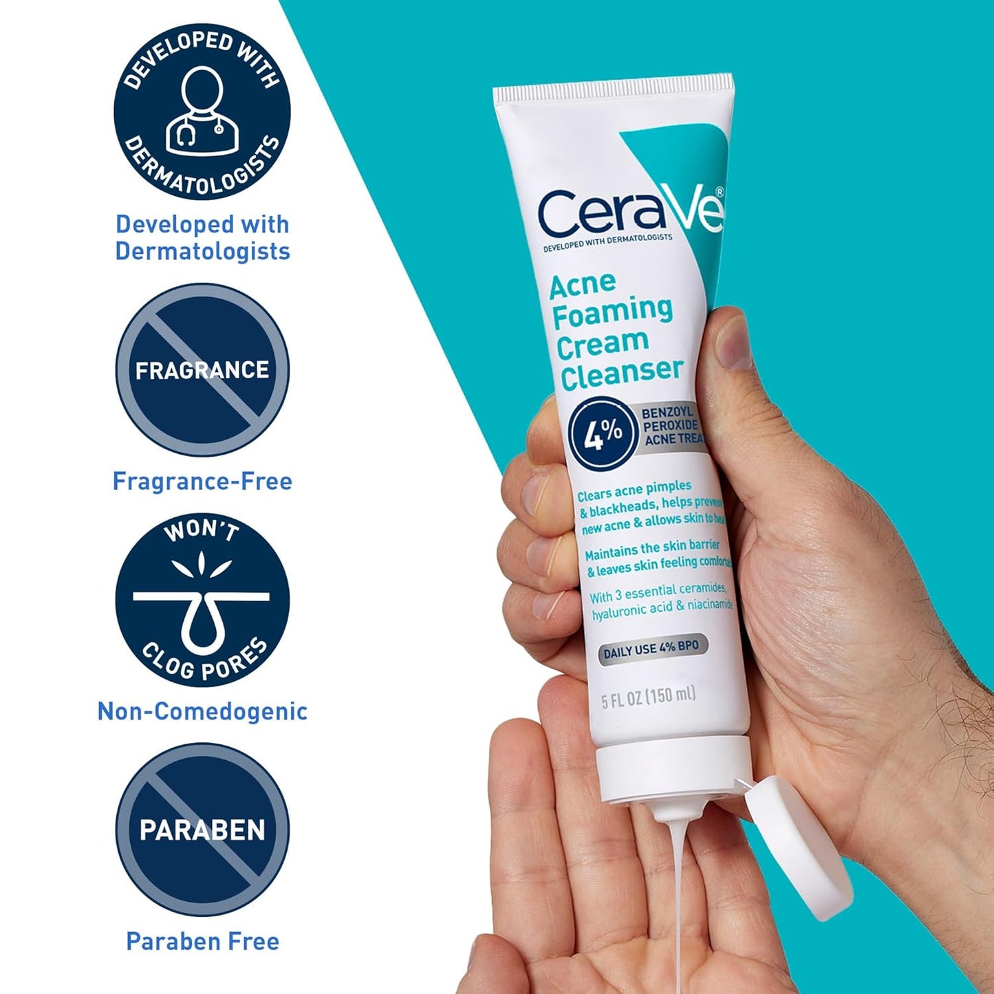fragrance-free, non-comedogenic, dermatologist-developed formula