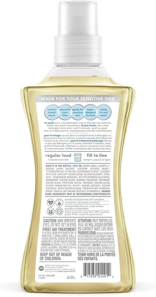 free and clear formulation with no fragrances and no dyes
