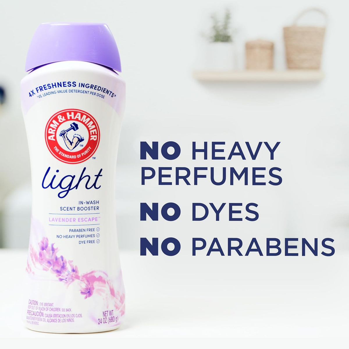free of heavy perfumes, dyes, and parabens