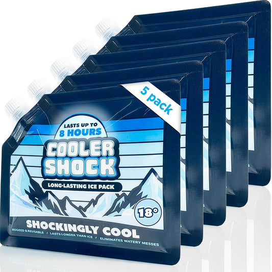 freezable gel interior that reaches 18°f (-8°c), colder than standard ice