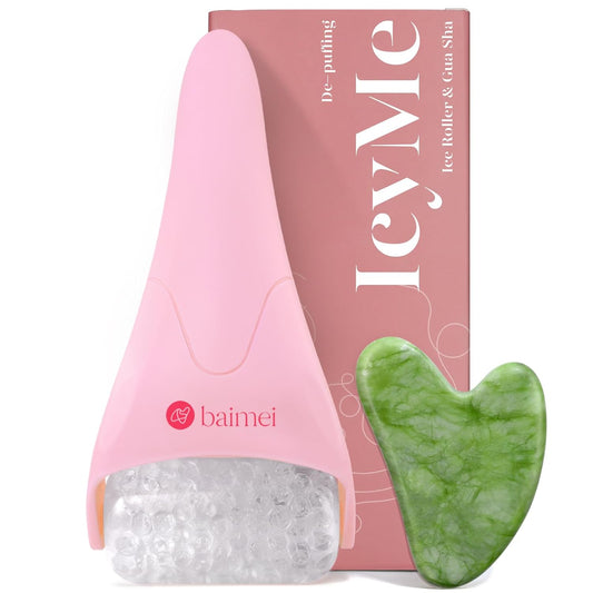 freezable ice roller face massager delivering 1 hour of cool sensation after a 30-minute freeze