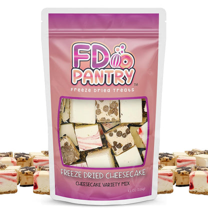 freeze-dried dehydration process that removes moisture for shelf stability and crunch