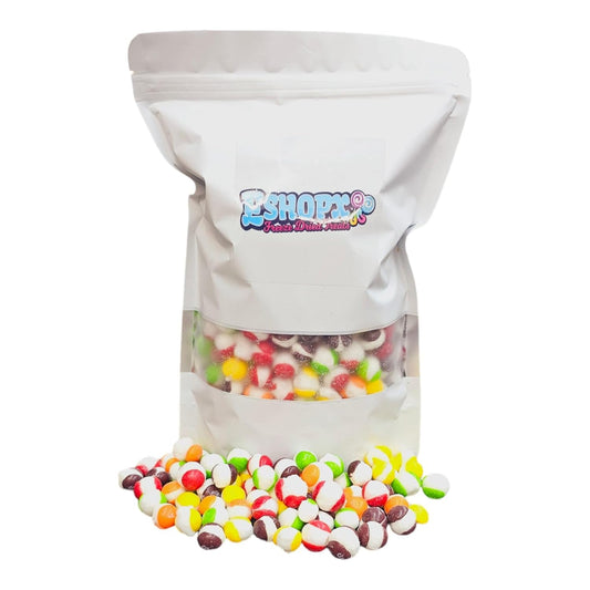 freeze-drying process that locks in vibrant fruity flavors and creates airy, brittle crunch