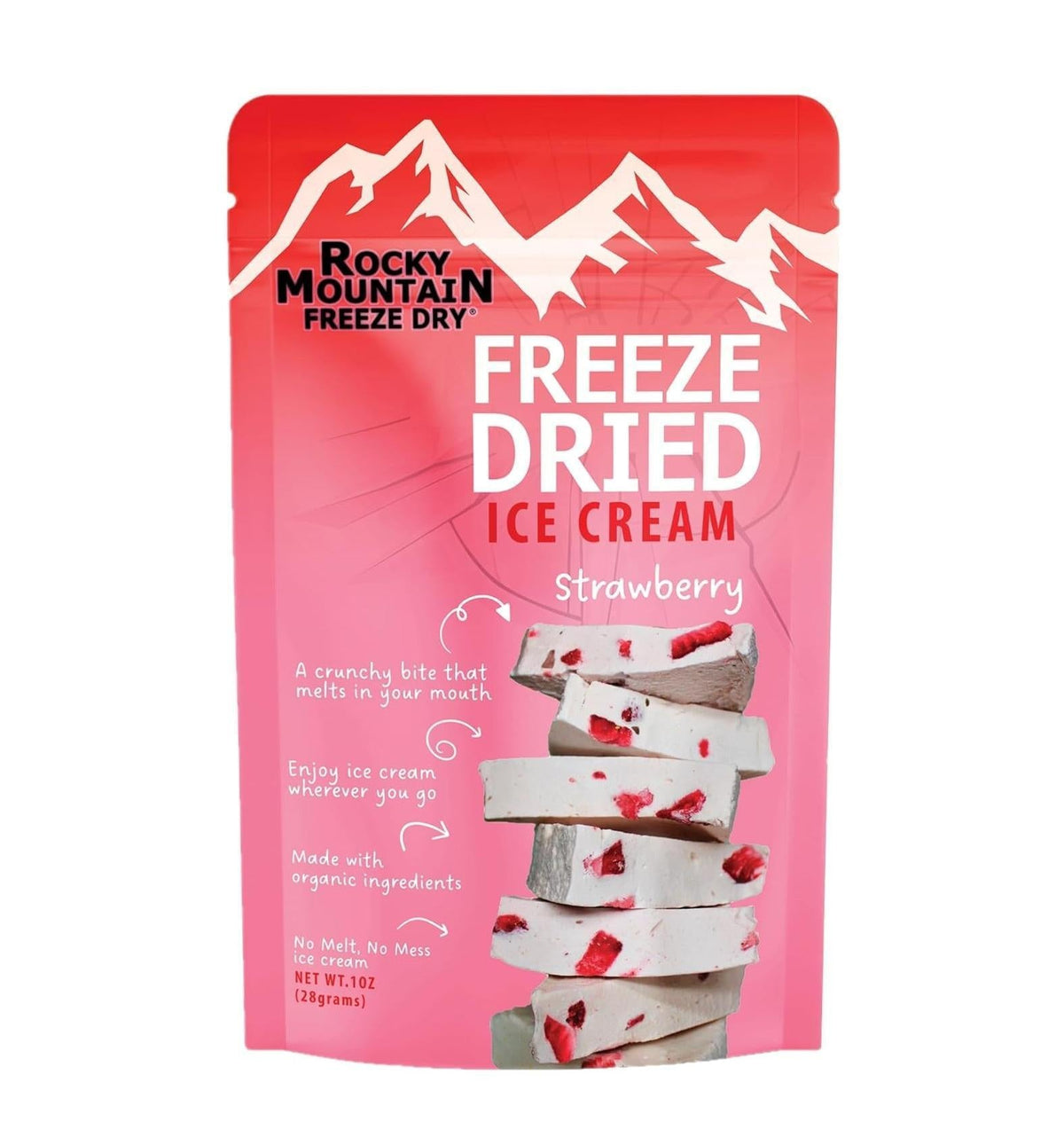 freeze-drying process that removes water while preserving real ice cream flavor and creamy texture