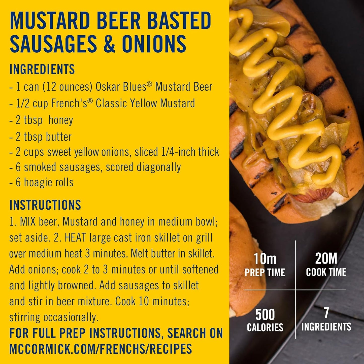 French's Classic Yellow Mustard – Clean-Label Zero Calorie Condiment for Guilt-Free Meal Prep, 14 oz