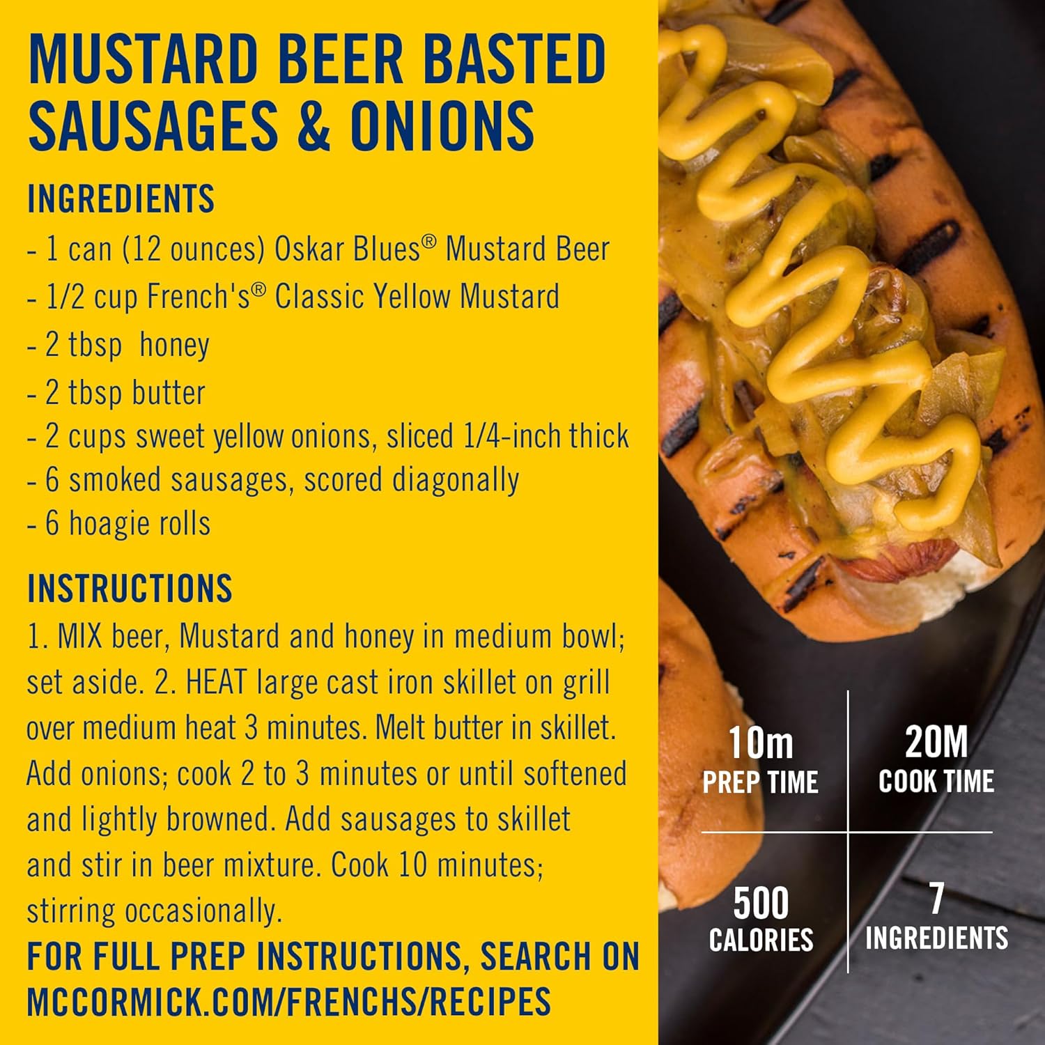 French's Classic Yellow Mustard – Clean-Label Zero Calorie Condiment for Guilt-Free Meal Prep, 14 oz