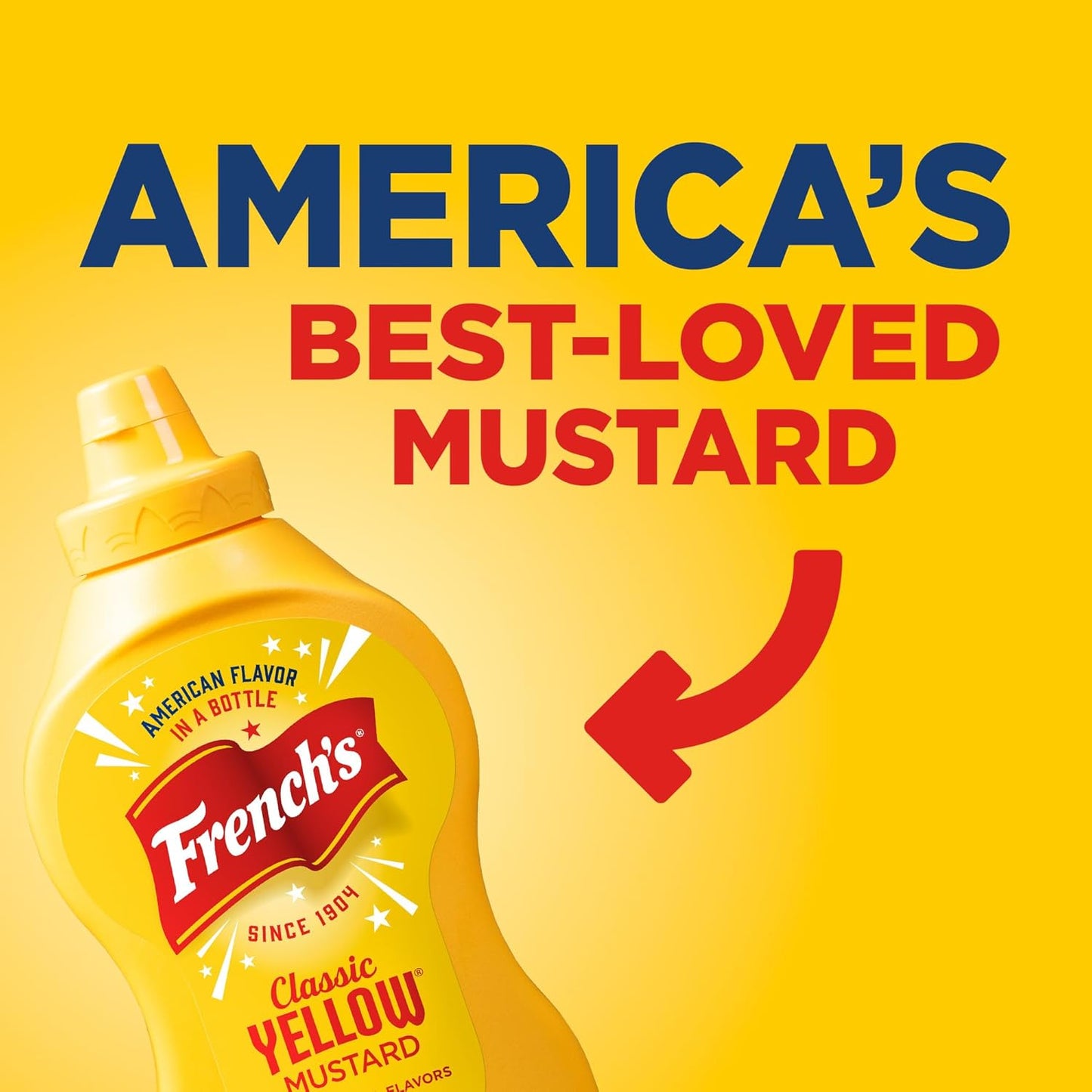French's Classic Yellow Mustard – Clean-Label Zero Calorie Condiment for Guilt-Free Meal Prep, 14 oz