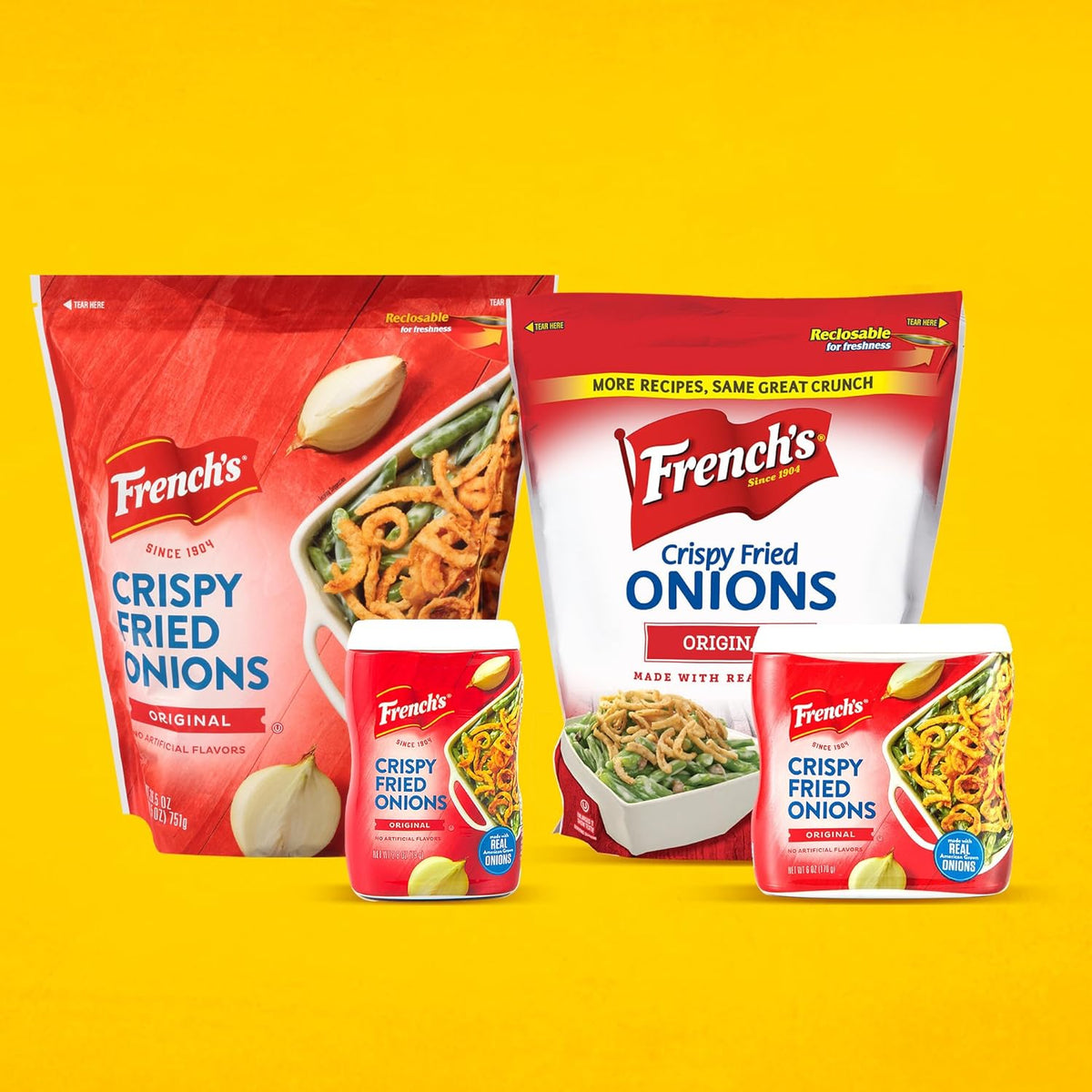French's Crispy Fried Onions – Clean-Label Pantry Staple for Wholesome Family Meals, 6 oz