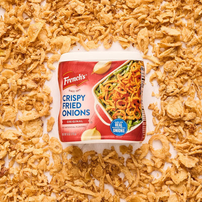 French's Crispy Fried Onions – Clean-Label Pantry Staple for Wholesome Family Meals, 6 oz