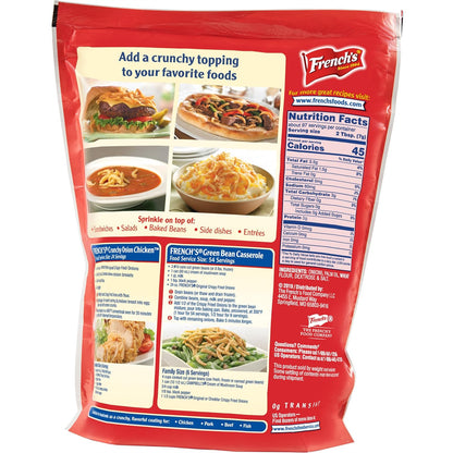 French's Original Crispy Fried Onions 24 oz – Pre-Fried Onions for Quick Side Dishes and Fast Meal Prep
