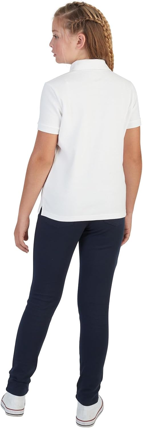 French Toast Girls Picot Collar Polo – Simple School Uniform Shirt With Clean Lines and Neutral Color Options