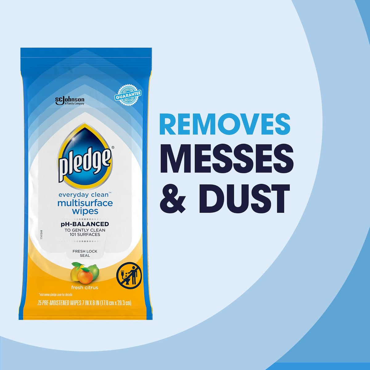 fresh citrus scent in a gentle, non-dulling formula