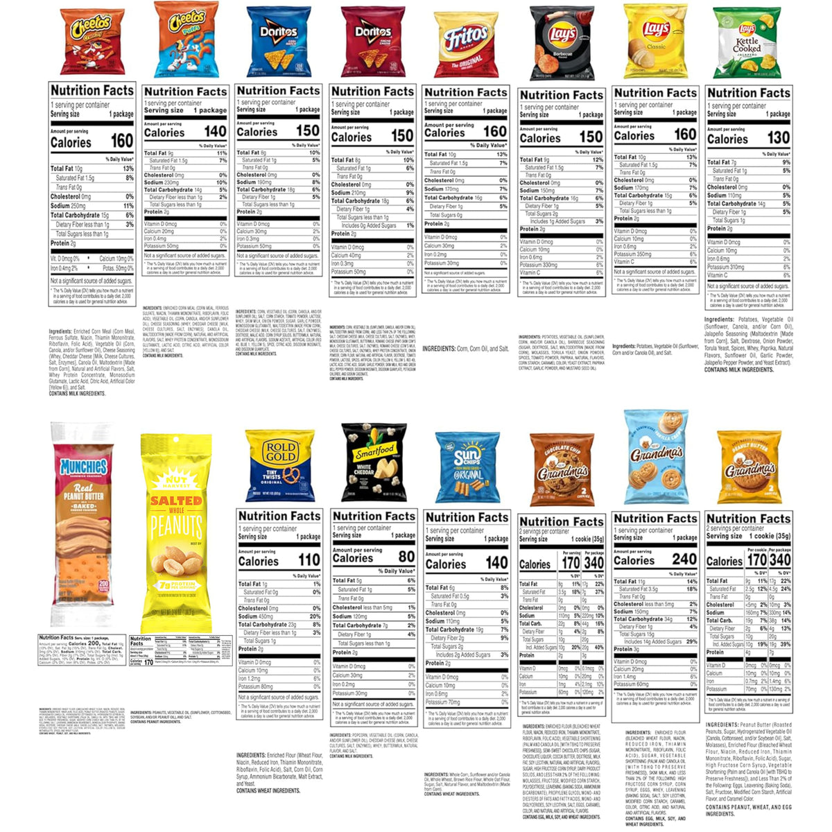Frito-Lay Ultimate Classic Snacks Package – Single-Bulk Variety for Simplified Shopping Lists