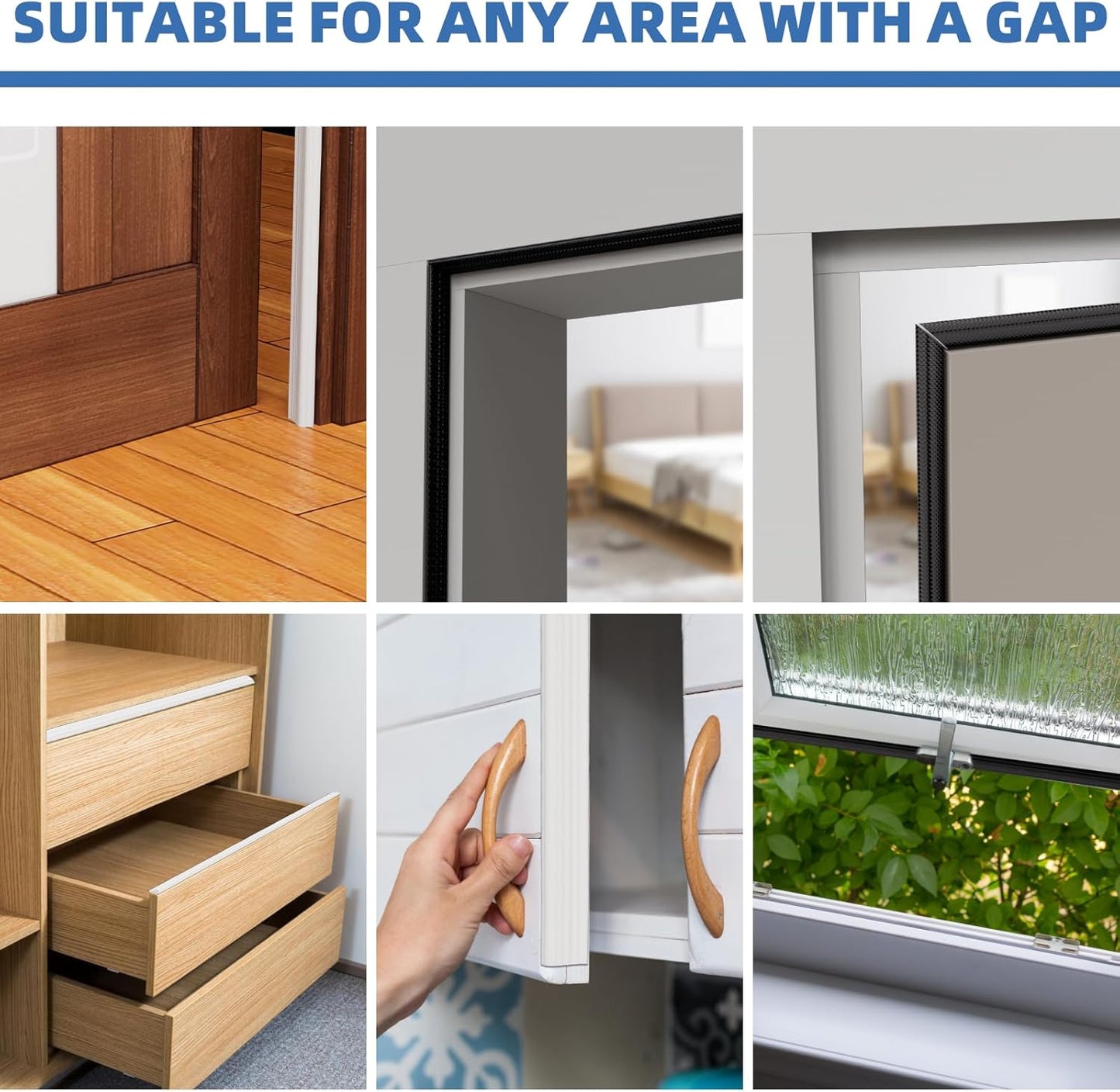 FrostGuard Wedge Door Seal Strip – Bedroom Window Draft Stopper for Deeper Sleep, Noise and Light Blocker