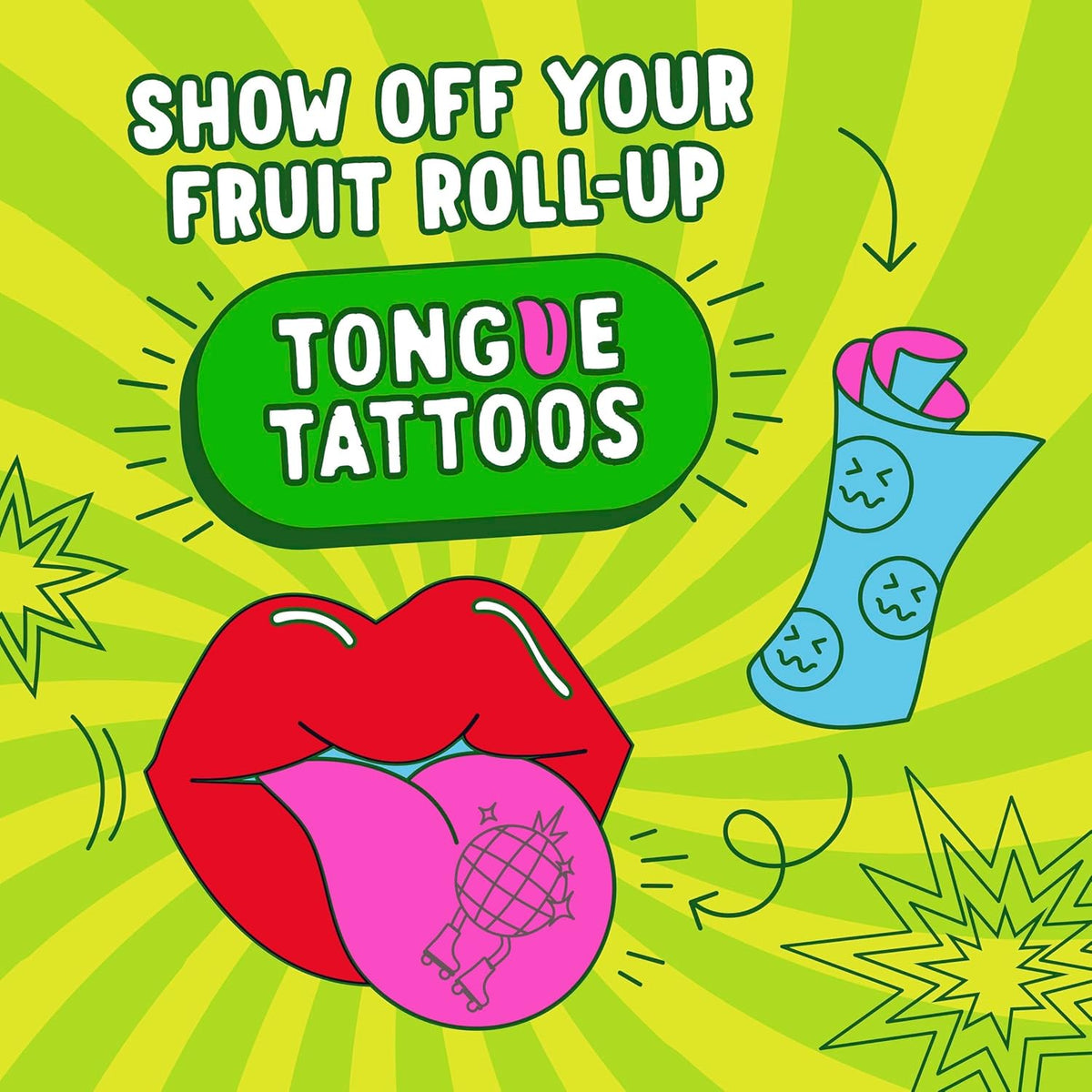 Fruit Roll-Ups Blue Razzberry & Berry Punch – Car Cup Holder Snack for Long Drives, 30 Individually Wrapped Rolls