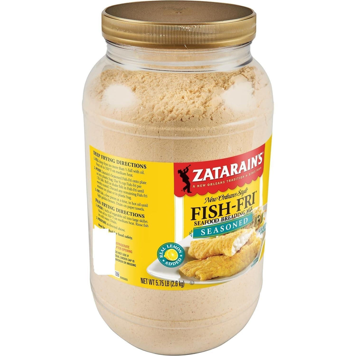 fully seasoned corn-based breading mix with red pepper, garlic, onion, and real lemon