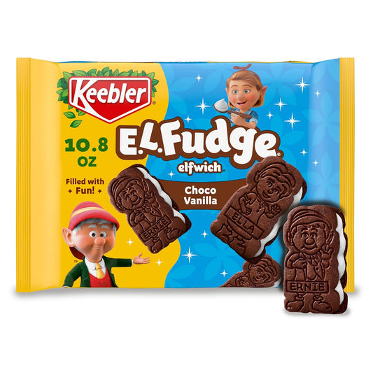 fun elf-shaped sandwich cookie design (whimsical, themed treat)