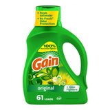 Gain Liquid Detergent Original Scent for Shared Family Bathroom and Children's Bedding, 2-Pack Value for Busy Households