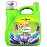 Gain Dye-Free Fabric Softener 2 Pack – Bulk Freshness for Sunday Family Laundry with 4–5 Loads Per Week