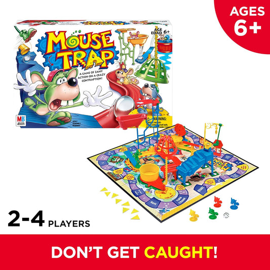 gameboard, 4 plastic mice movers, and 52 cheese pieces included