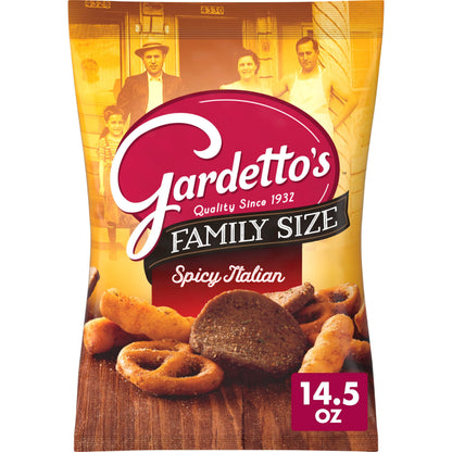 Gardetto&amp;#39;s Snack Party Mix, Spicy Italian, Family Size Bag Pub Mix, 14.5 oz