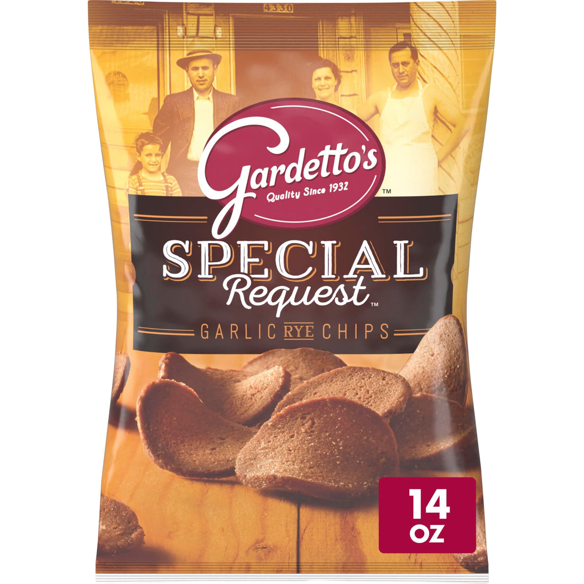 Gardetto&amp;#39;s Special Request Garlic Rye Chips, Snack Bag, 14 oz