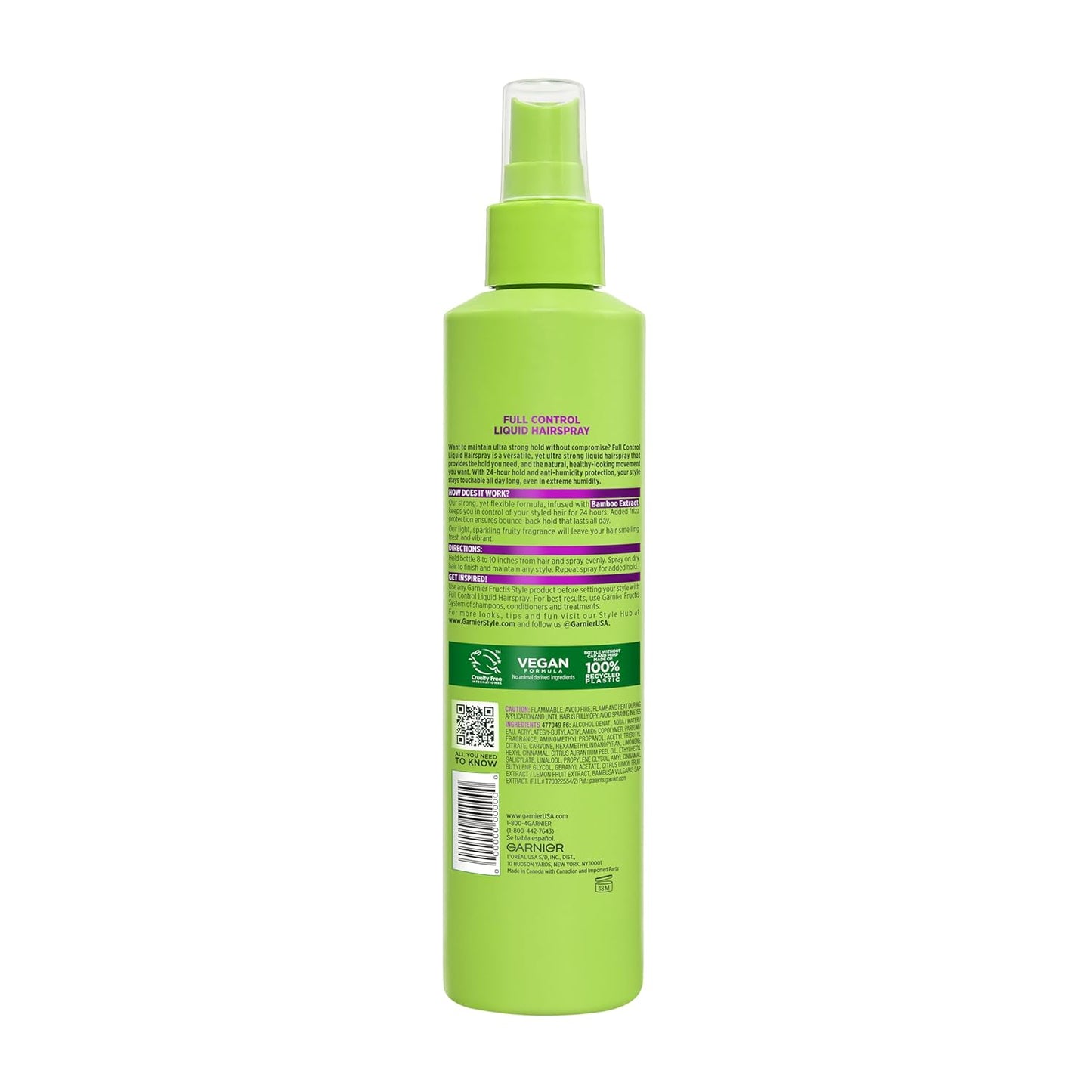 Garnier Fructis Anti-Humidity Hairspray – Clean, Simple Non-Aerosol Styling Spray