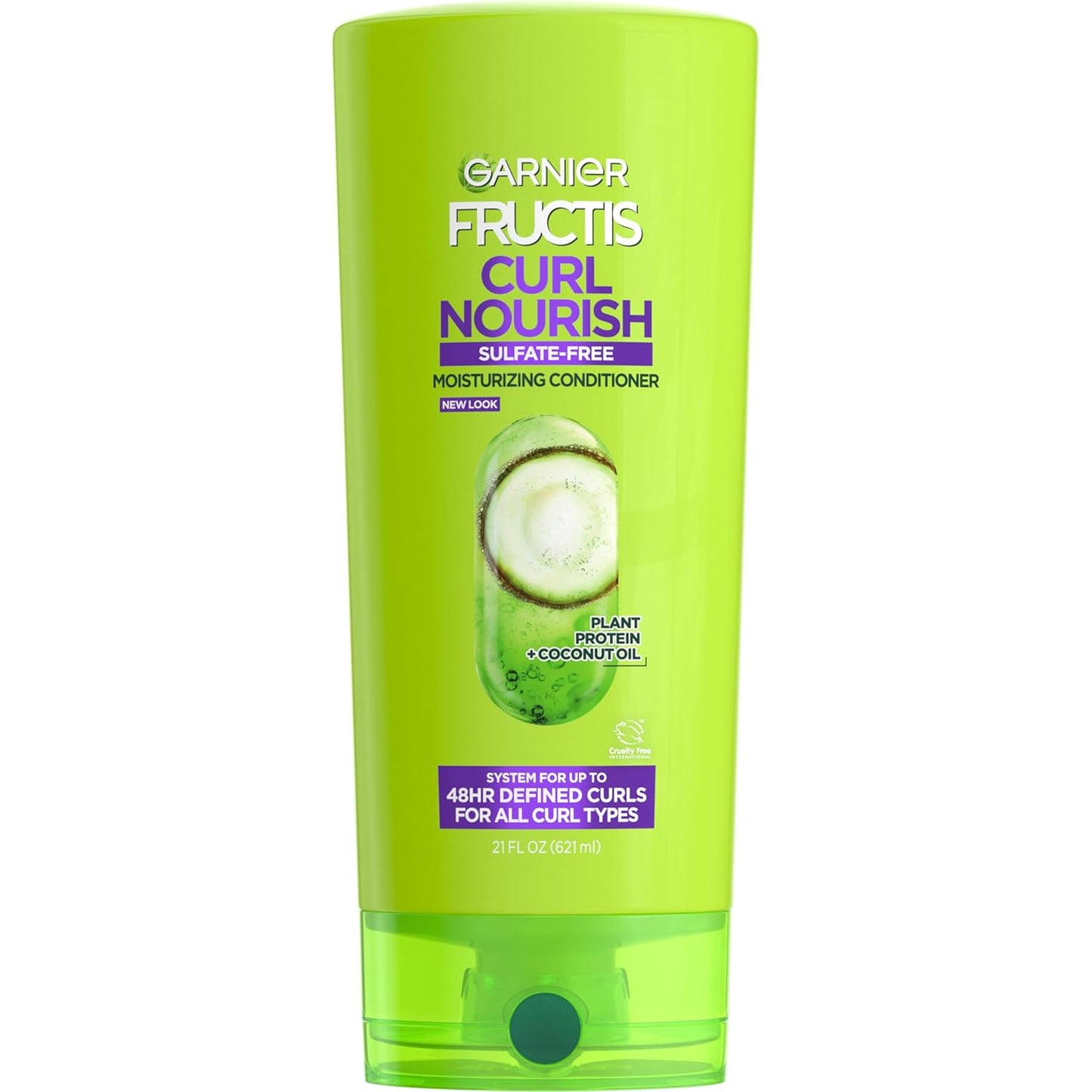 garnier fructis curl nourish technology with coconut oil plus plant protein