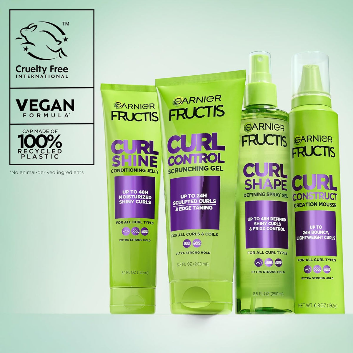 Garnier Fructis Curl Shine Gel – Premium Curl Definition with Coconut Water & Shea Butter Infusion