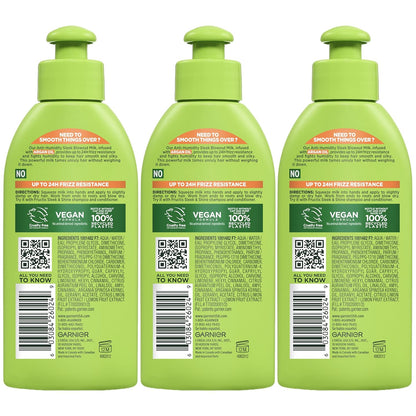 Garnier Fructis Premium Anti-Humidity Smoothing Milk with Moroccan Argan Oil – Salon-Quality Haircare