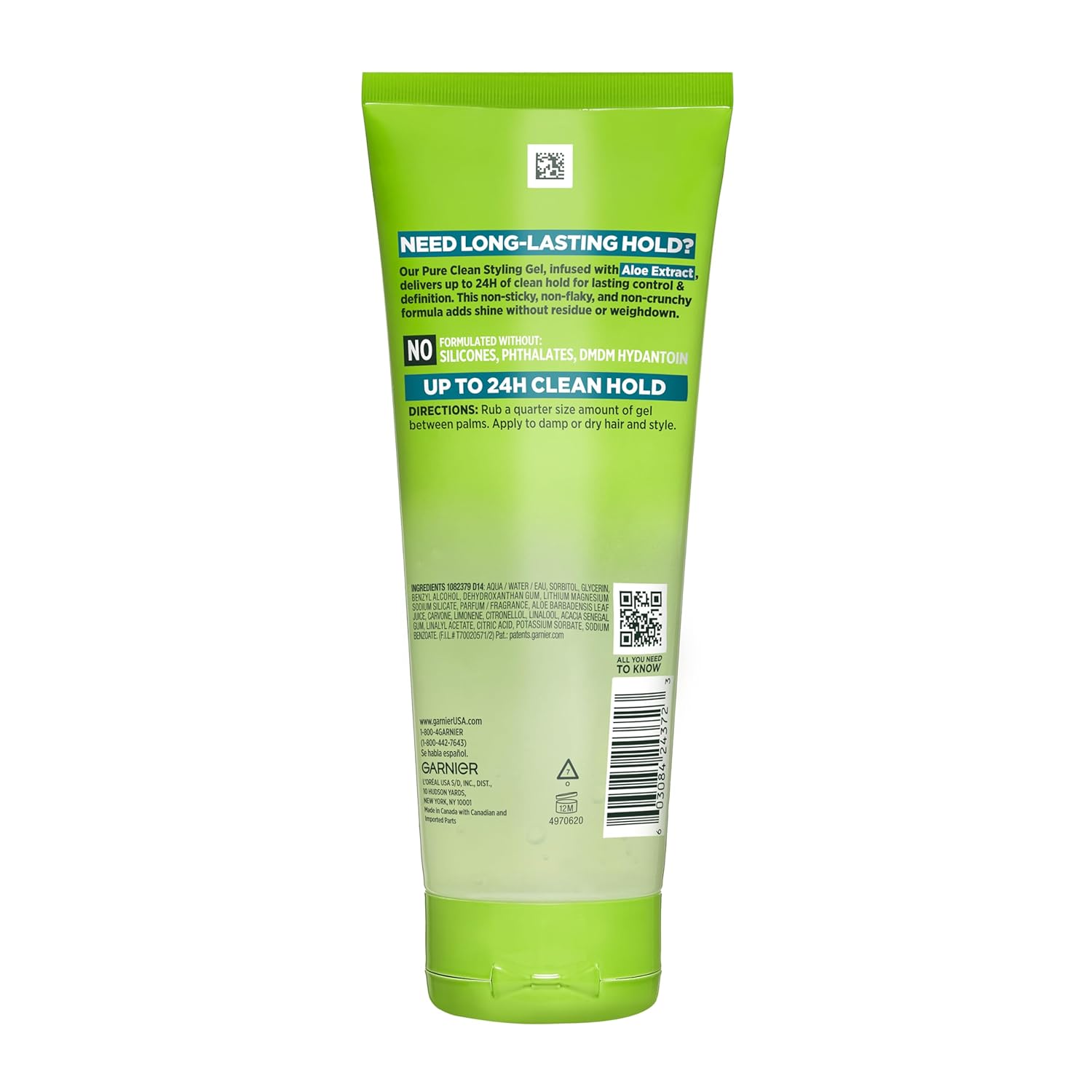 Garnier Fructis Pure Clean Styling Hair Gel – Clutter-Free Countertop Essential for Simple Routines