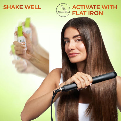 Garnier Fructis Sleek and Shine Sleek and Stay Hair Serum – Clean Free-From Formula for Health-Conscious Stylers, Heat Protectant