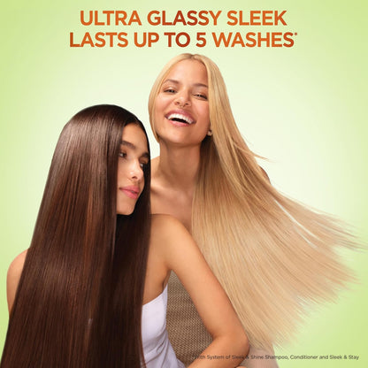Garnier Fructis Sleek & Shine Conditioner – Travel-Size Frizz Control for Beach Vacations and Pool Days
