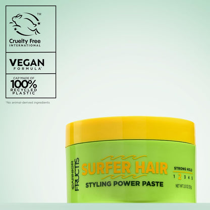 Garnier Fructis Style Surfer Hair Power Putty for Mindful Grooming Rituals, Calming Mango Scent