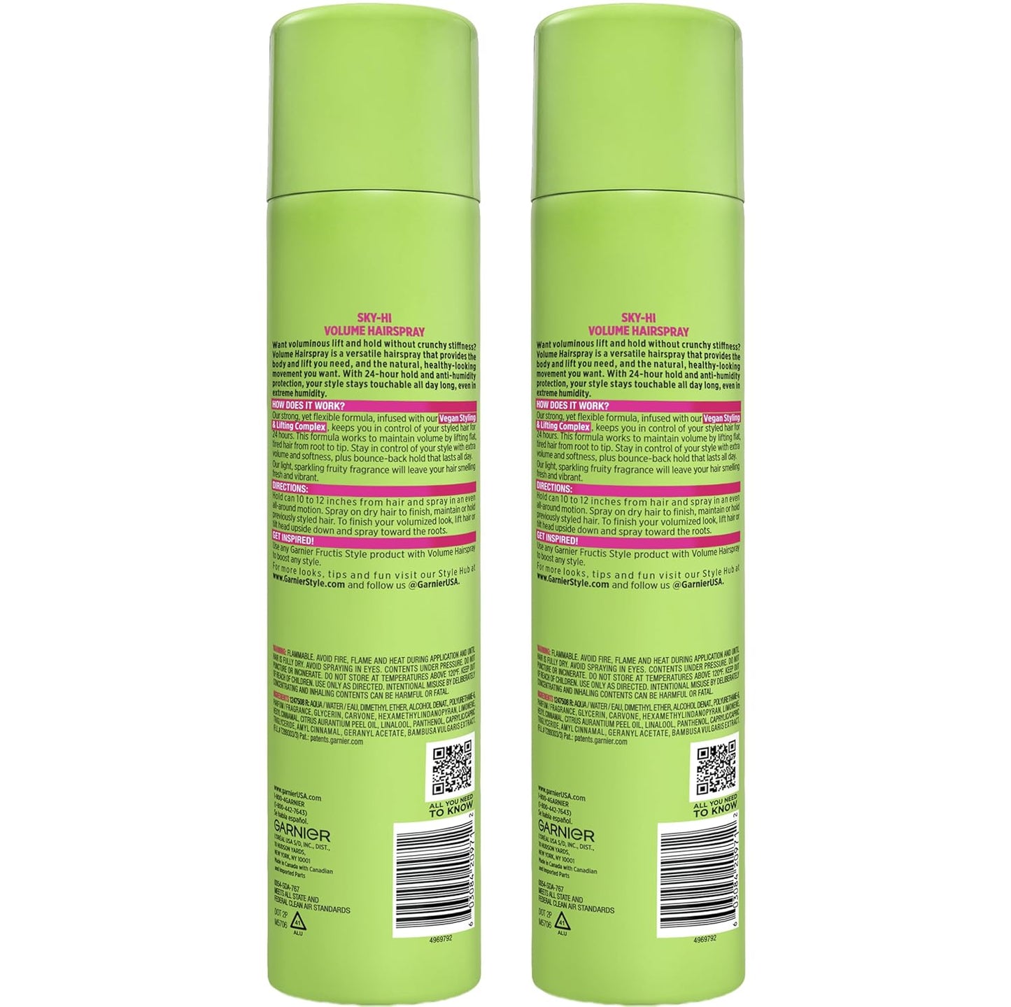 Garnier Fructis Volume Hairspray – Premium Multi-Pack Gift Set for Elevated Hair Care