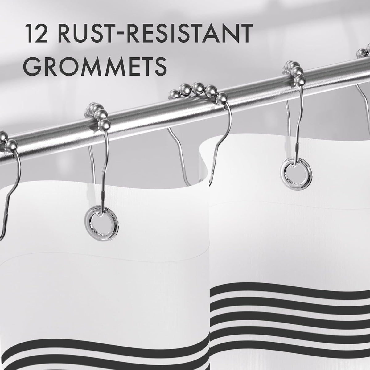generous sizing options: 72x72, 72x78, and 72x84 inches
