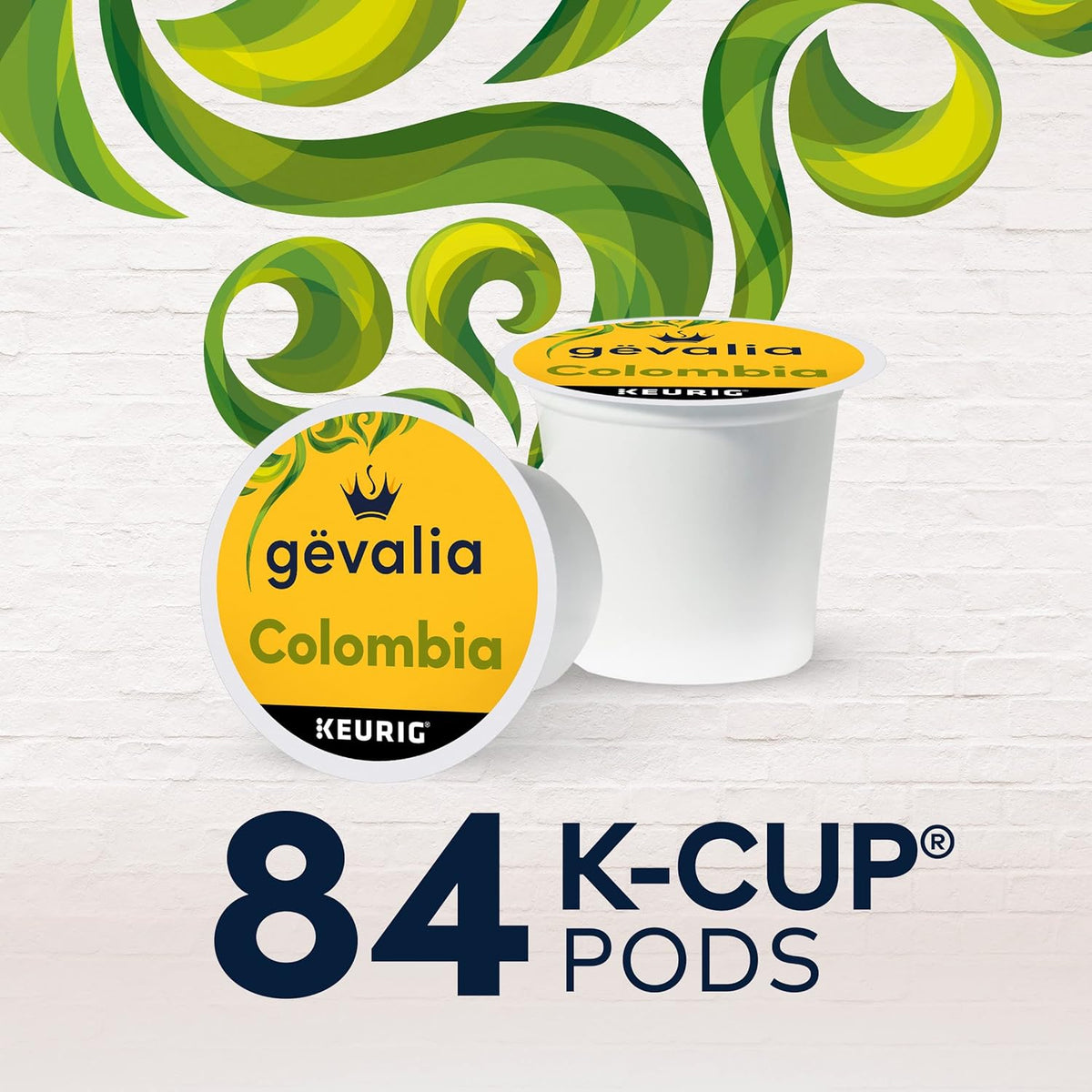Gevalia Colombia K-Cup Coffee Pods – Guilt Free Aromatherapy Coffee for Keto Home Kitchen Wellness, 84 ct Box